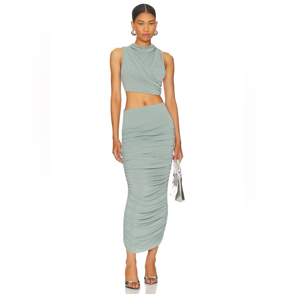Revolve H:Ours Inez Sage Green Crop Top Size XS